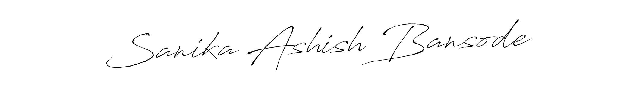 Use a signature maker to create a handwritten signature online. With this signature software, you can design (Antro_Vectra) your own signature for name Sanika Ashish Bansode. Sanika Ashish Bansode signature style 6 images and pictures png