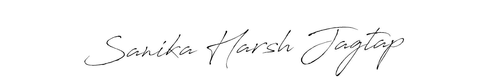 Use a signature maker to create a handwritten signature online. With this signature software, you can design (Antro_Vectra) your own signature for name Sanika Harsh Jagtap. Sanika Harsh Jagtap signature style 6 images and pictures png