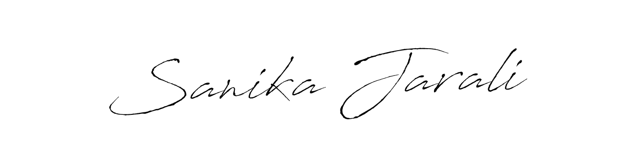 if you are searching for the best signature style for your name Sanika Jarali. so please give up your signature search. here we have designed multiple signature styles  using Antro_Vectra. Sanika Jarali signature style 6 images and pictures png