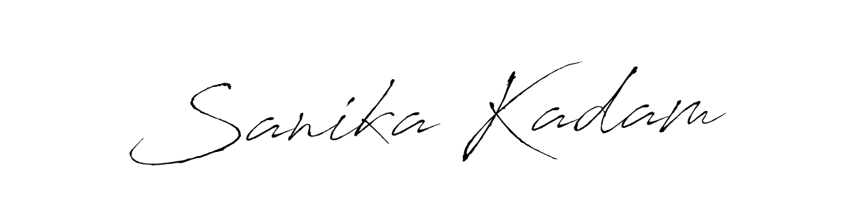 How to make Sanika Kadam signature? Antro_Vectra is a professional autograph style. Create handwritten signature for Sanika Kadam name. Sanika Kadam signature style 6 images and pictures png