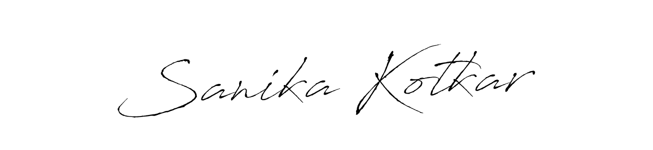 Make a beautiful signature design for name Sanika Kotkar. With this signature (Antro_Vectra) style, you can create a handwritten signature for free. Sanika Kotkar signature style 6 images and pictures png