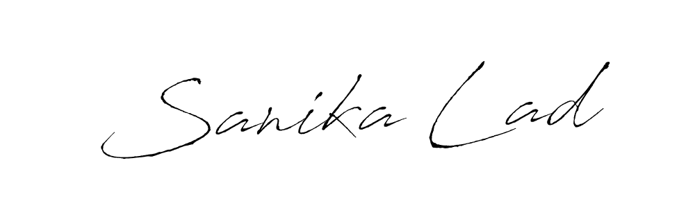 Design your own signature with our free online signature maker. With this signature software, you can create a handwritten (Antro_Vectra) signature for name Sanika Lad. Sanika Lad signature style 6 images and pictures png