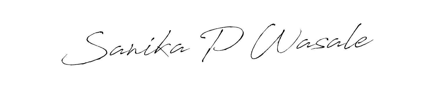 Make a beautiful signature design for name Sanika P Wasale. With this signature (Antro_Vectra) style, you can create a handwritten signature for free. Sanika P Wasale signature style 6 images and pictures png