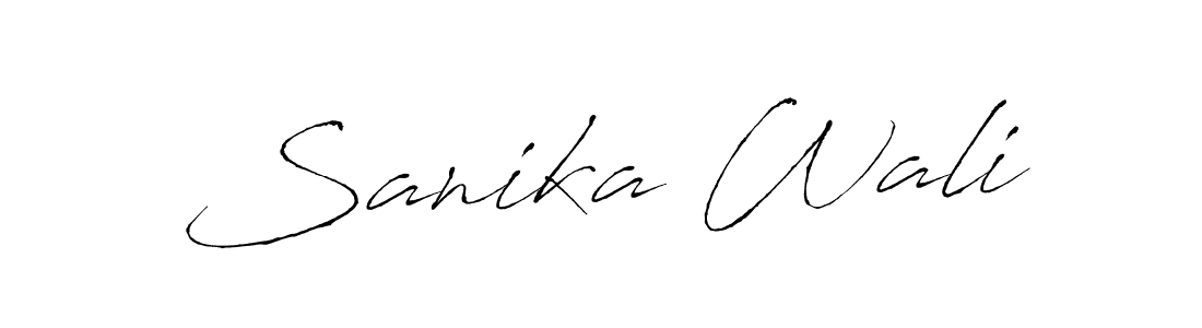 The best way (Antro_Vectra) to make a short signature is to pick only two or three words in your name. The name Sanika Wali include a total of six letters. For converting this name. Sanika Wali signature style 6 images and pictures png