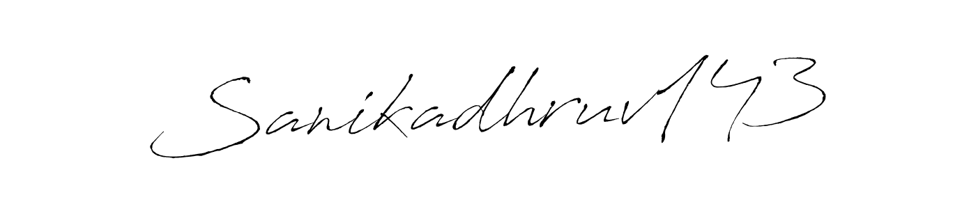 It looks lik you need a new signature style for name Sanikadhruv143. Design unique handwritten (Antro_Vectra) signature with our free signature maker in just a few clicks. Sanikadhruv143 signature style 6 images and pictures png