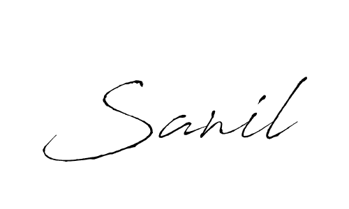 Also we have Sanil name is the best signature style. Create professional handwritten signature collection using Antro_Vectra autograph style. Sanil signature style 6 images and pictures png