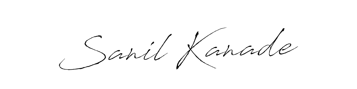 How to make Sanil Kanade signature? Antro_Vectra is a professional autograph style. Create handwritten signature for Sanil Kanade name. Sanil Kanade signature style 6 images and pictures png