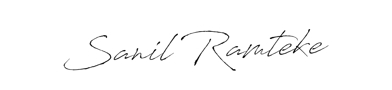It looks lik you need a new signature style for name Sanil Ramteke. Design unique handwritten (Antro_Vectra) signature with our free signature maker in just a few clicks. Sanil Ramteke signature style 6 images and pictures png