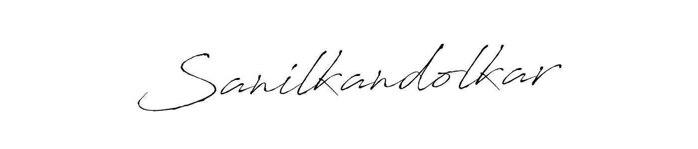 How to Draw Sanilkandolkar signature style? Antro_Vectra is a latest design signature styles for name Sanilkandolkar. Sanilkandolkar signature style 6 images and pictures png