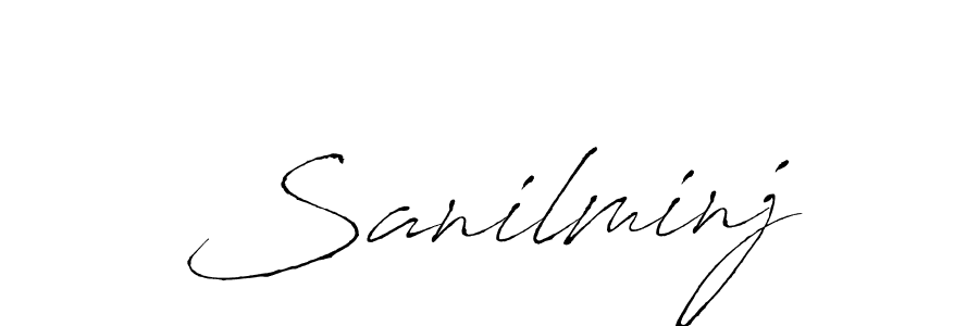 Sanilminj stylish signature style. Best Handwritten Sign (Antro_Vectra) for my name. Handwritten Signature Collection Ideas for my name Sanilminj. Sanilminj signature style 6 images and pictures png