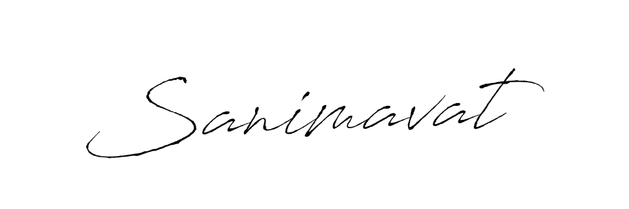 How to make Sanimavat signature? Antro_Vectra is a professional autograph style. Create handwritten signature for Sanimavat name. Sanimavat signature style 6 images and pictures png