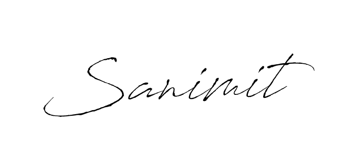 How to make Sanimit name signature. Use Antro_Vectra style for creating short signs online. This is the latest handwritten sign. Sanimit signature style 6 images and pictures png