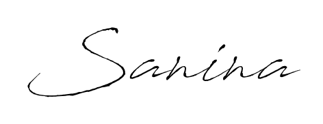 Master the art of signing with Sanina written in fluent Antro_Vectra script. A great template to practice and refine your handwriting. Sanina signature style 6 images and pictures png
