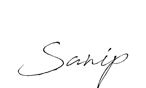 Once you've used our free online signature maker to create your best signature Antro_Vectra style, it's time to enjoy all of the benefits that Sanip name signing documents. Sanip signature style 6 images and pictures png