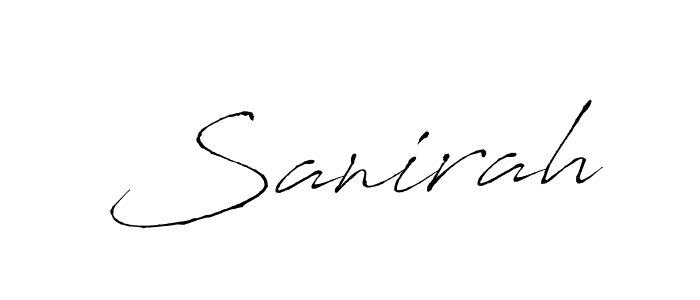 Also we have Sanirah name is the best signature style. Create professional handwritten signature collection using Antro_Vectra autograph style. Sanirah signature style 6 images and pictures png