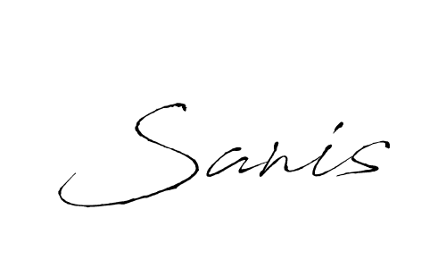 Once you've used our free online signature maker to create your best signature Antro_Vectra style, it's time to enjoy all of the benefits that Sanis name signing documents. Sanis signature style 6 images and pictures png