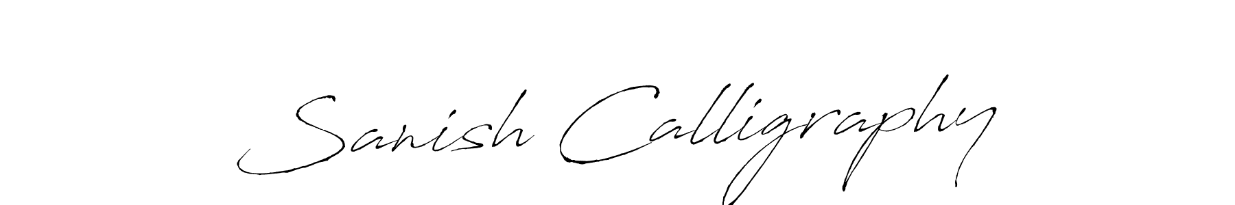 How to make Sanish Calligraphy signature? Antro_Vectra is a professional autograph style. Create handwritten signature for Sanish Calligraphy name. Sanish Calligraphy signature style 6 images and pictures png