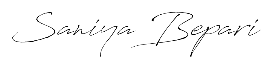 If you are searching for the best signature style for your name Saniya Bepari, here we have designed multiple signature styles using Antro_Vectra. Saniya Bepari signature style 6 images and pictures png