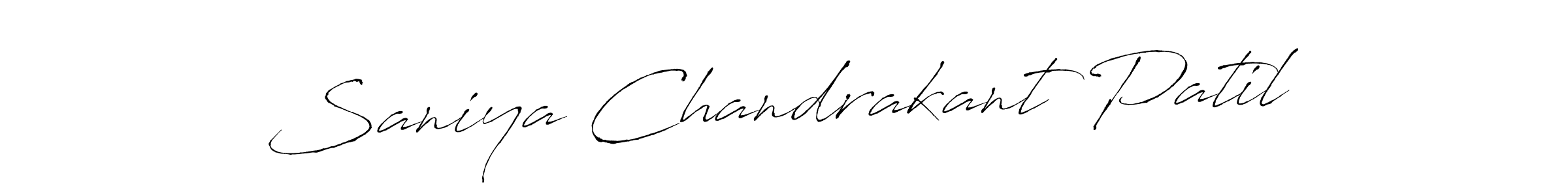 Make a beautiful signature design for name Saniya Chandrakant Patil. Use this online signature maker to create a handwritten signature for free. Saniya Chandrakant Patil signature style 6 images and pictures png