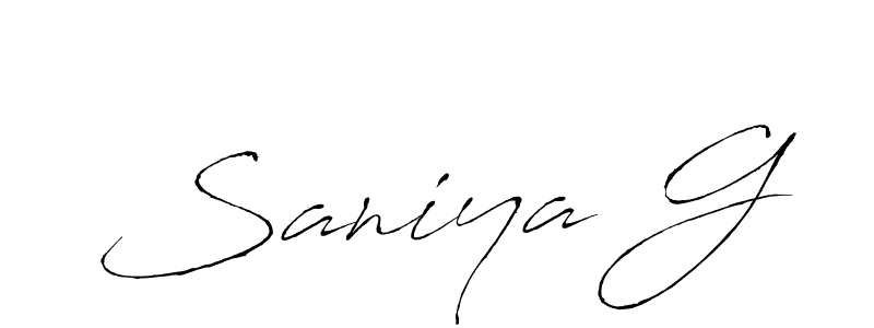 if you are searching for the best signature style for your name Saniya G. so please give up your signature search. here we have designed multiple signature styles  using Antro_Vectra. Saniya G signature style 6 images and pictures png