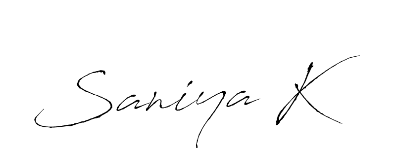 This is the best signature style for the Saniya K name. Also you like these signature font (Antro_Vectra). Mix name signature. Saniya K signature style 6 images and pictures png