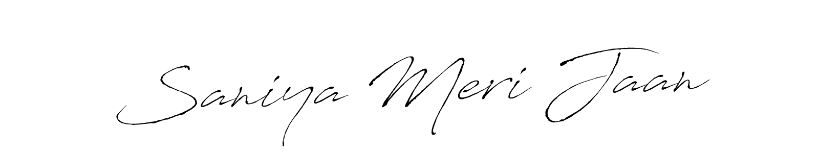 This is the best signature style for the Saniya Meri Jaan name. Also you like these signature font (Antro_Vectra). Mix name signature. Saniya Meri Jaan signature style 6 images and pictures png