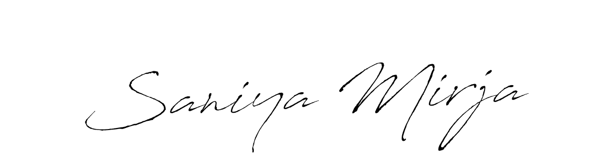 Also we have Saniya Mirja name is the best signature style. Create professional handwritten signature collection using Antro_Vectra autograph style. Saniya Mirja signature style 6 images and pictures png