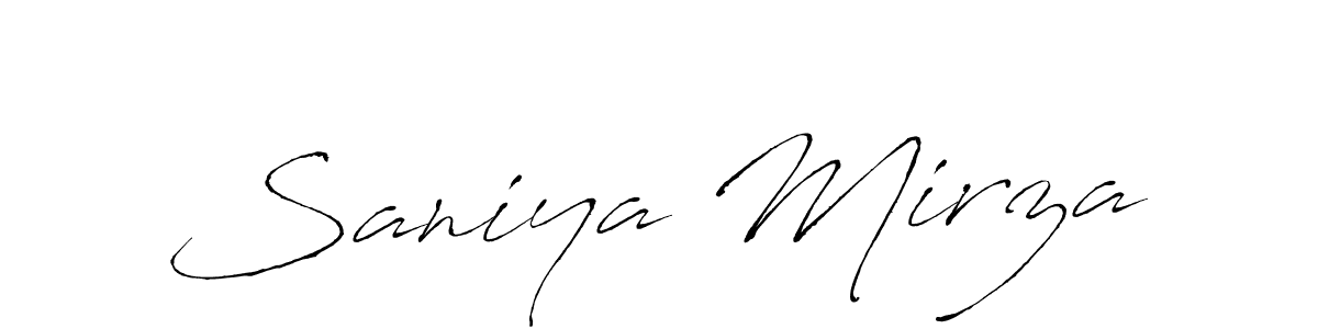 Saniya Mirza stylish signature style. Best Handwritten Sign (Antro_Vectra) for my name. Handwritten Signature Collection Ideas for my name Saniya Mirza. Saniya Mirza signature style 6 images and pictures png