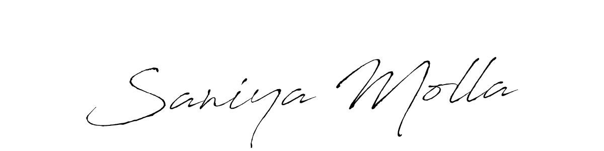 It looks lik you need a new signature style for name Saniya Molla. Design unique handwritten (Antro_Vectra) signature with our free signature maker in just a few clicks. Saniya Molla signature style 6 images and pictures png