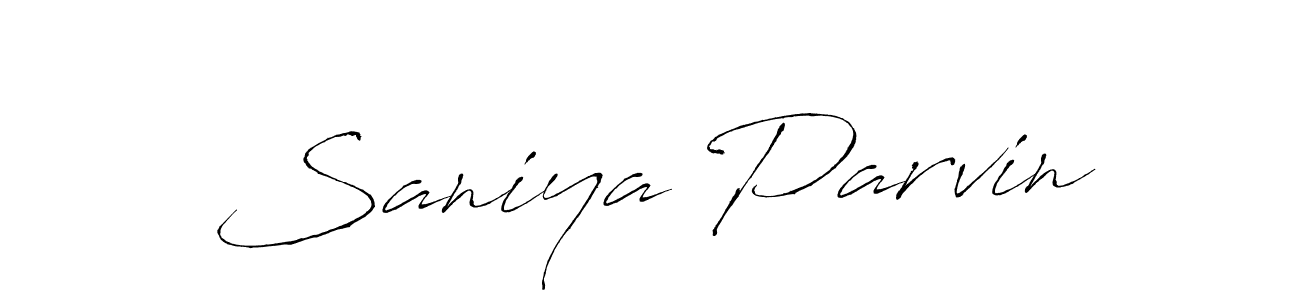 if you are searching for the best signature style for your name Saniya Parvin. so please give up your signature search. here we have designed multiple signature styles  using Antro_Vectra. Saniya Parvin signature style 6 images and pictures png