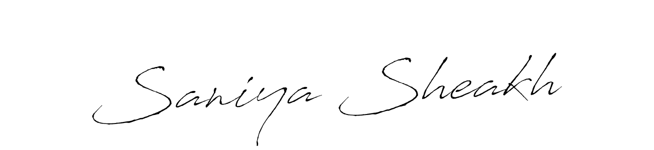 Also we have Saniya Sheakh name is the best signature style. Create professional handwritten signature collection using Antro_Vectra autograph style. Saniya Sheakh signature style 6 images and pictures png