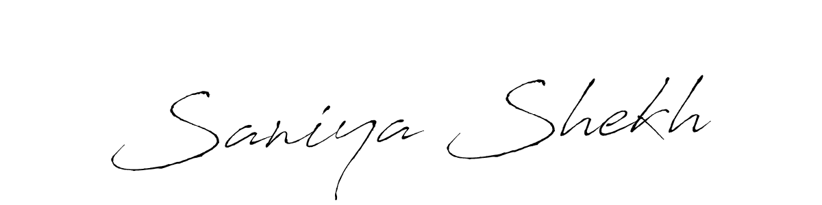 if you are searching for the best signature style for your name Saniya Shekh. so please give up your signature search. here we have designed multiple signature styles  using Antro_Vectra. Saniya Shekh signature style 6 images and pictures png