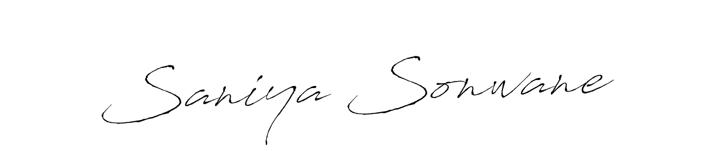 Design your own signature with our free online signature maker. With this signature software, you can create a handwritten (Antro_Vectra) signature for name Saniya Sonwane. Saniya Sonwane signature style 6 images and pictures png