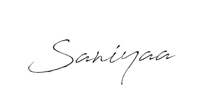 How to make Saniyaa name signature. Use Antro_Vectra style for creating short signs online. This is the latest handwritten sign. Saniyaa signature style 6 images and pictures png
