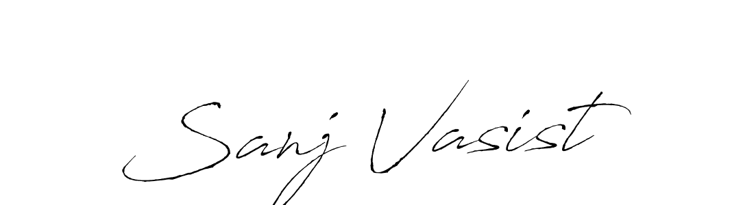 Design your own signature with our free online signature maker. With this signature software, you can create a handwritten (Antro_Vectra) signature for name Sanj Vasist. Sanj Vasist signature style 6 images and pictures png