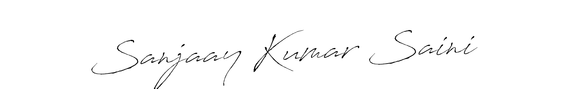 Design your own signature with our free online signature maker. With this signature software, you can create a handwritten (Antro_Vectra) signature for name Sanjaay Kumar Saini. Sanjaay Kumar Saini signature style 6 images and pictures png