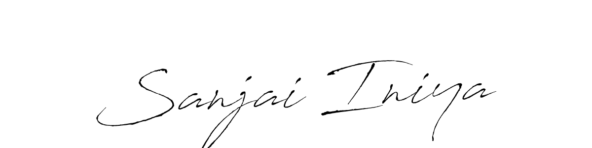 You should practise on your own different ways (Antro_Vectra) to write your name (Sanjai Iniya) in signature. don't let someone else do it for you. Sanjai Iniya signature style 6 images and pictures png