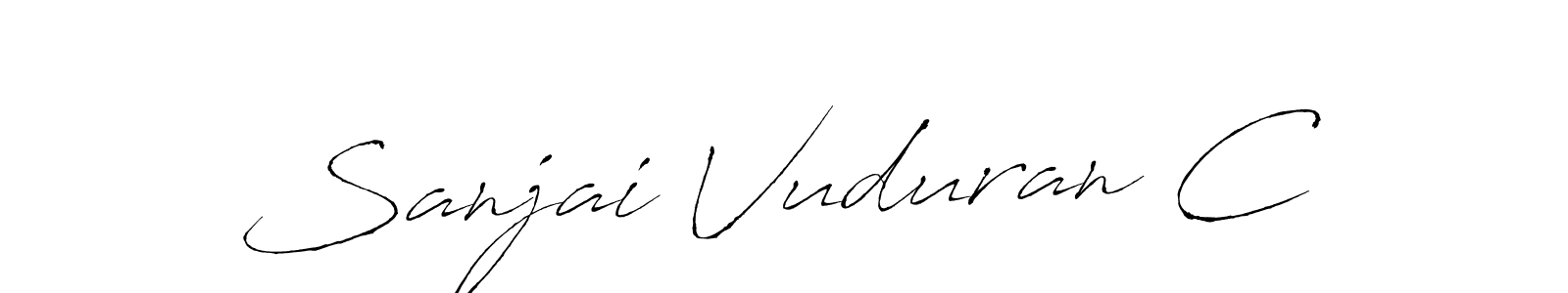 Make a beautiful signature design for name Sanjai Vuduran C. Use this online signature maker to create a handwritten signature for free. Sanjai Vuduran C signature style 6 images and pictures png