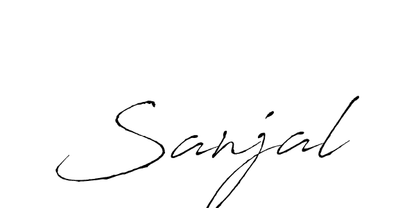 You should practise on your own different ways (Antro_Vectra) to write your name (Sanjal) in signature. don't let someone else do it for you. Sanjal signature style 6 images and pictures png