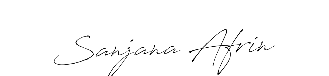 Design your own signature with our free online signature maker. With this signature software, you can create a handwritten (Antro_Vectra) signature for name Sanjana Afrin. Sanjana Afrin signature style 6 images and pictures png