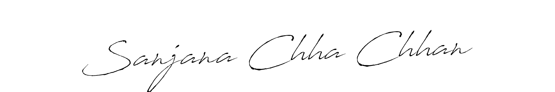 Use a signature maker to create a handwritten signature online. With this signature software, you can design (Antro_Vectra) your own signature for name Sanjana Chha Chhan. Sanjana Chha Chhan signature style 6 images and pictures png