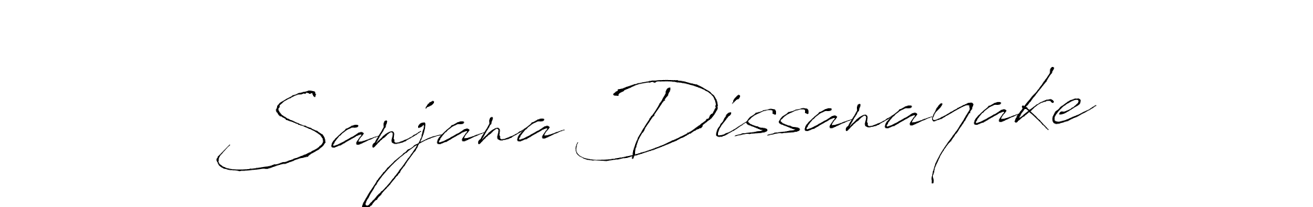 Create a beautiful signature design for name Sanjana Dissanayake. With this signature (Antro_Vectra) fonts, you can make a handwritten signature for free. Sanjana Dissanayake signature style 6 images and pictures png