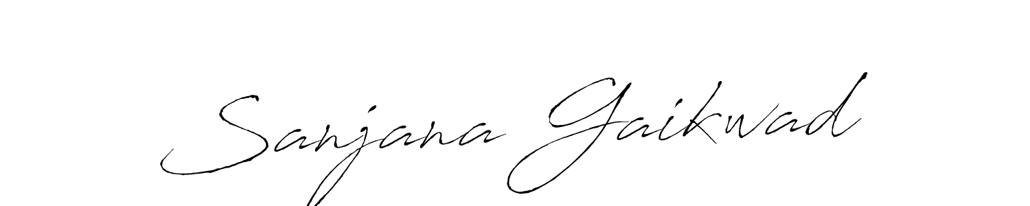 The best way (Antro_Vectra) to make a short signature is to pick only two or three words in your name. The name Sanjana Gaikwad include a total of six letters. For converting this name. Sanjana Gaikwad signature style 6 images and pictures png