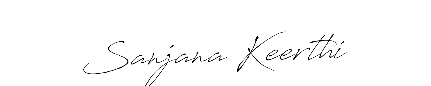 How to make Sanjana Keerthi signature? Antro_Vectra is a professional autograph style. Create handwritten signature for Sanjana Keerthi name. Sanjana Keerthi signature style 6 images and pictures png