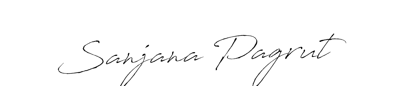 Use a signature maker to create a handwritten signature online. With this signature software, you can design (Antro_Vectra) your own signature for name Sanjana Pagrut. Sanjana Pagrut signature style 6 images and pictures png