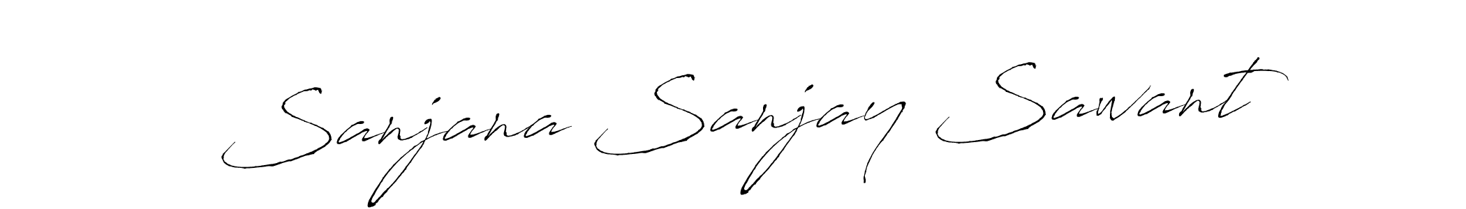 Make a beautiful signature design for name Sanjana Sanjay Sawant. Use this online signature maker to create a handwritten signature for free. Sanjana Sanjay Sawant signature style 6 images and pictures png