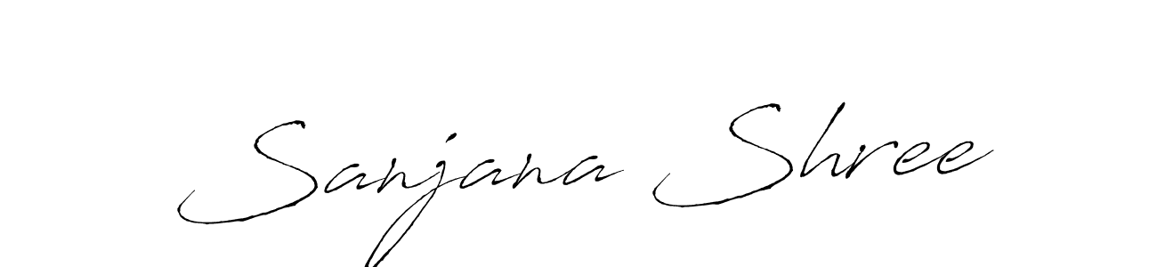 Use a signature maker to create a handwritten signature online. With this signature software, you can design (Antro_Vectra) your own signature for name Sanjana Shree. Sanjana Shree signature style 6 images and pictures png