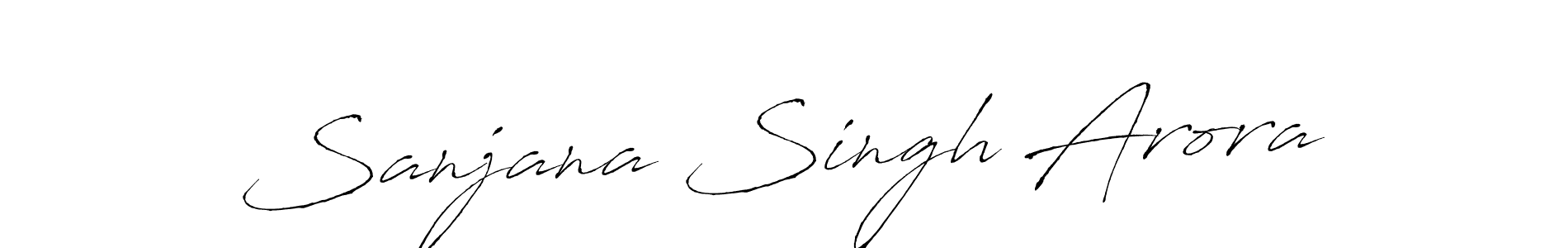 Antro_Vectra is a professional signature style that is perfect for those who want to add a touch of class to their signature. It is also a great choice for those who want to make their signature more unique. Get Sanjana Singh Arora name to fancy signature for free. Sanjana Singh Arora signature style 6 images and pictures png