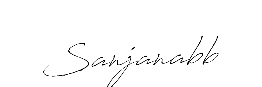 How to make Sanjanabb name signature. Use Antro_Vectra style for creating short signs online. This is the latest handwritten sign. Sanjanabb signature style 6 images and pictures png