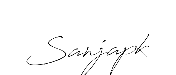 How to make Sanjapk name signature. Use Antro_Vectra style for creating short signs online. This is the latest handwritten sign. Sanjapk signature style 6 images and pictures png